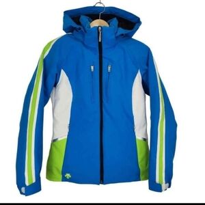 Descente Ski Jacket Womens Size 8 Insulated Waterproof Hooded Winter Sport/ Ski